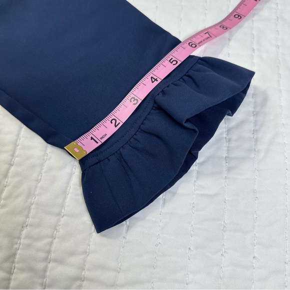 Draper James  Navy Long Sleeve Lindsay Shift Mini Dress - Picture 10 of 16